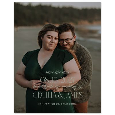 Sage, Green Wedding Digital Save the Date - Milan Photo