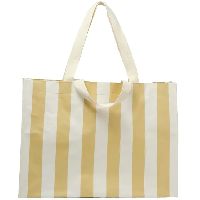 Sunnylife: Carryall Beach Bag - Butternut Yellow Stripe - 22x17" Tote