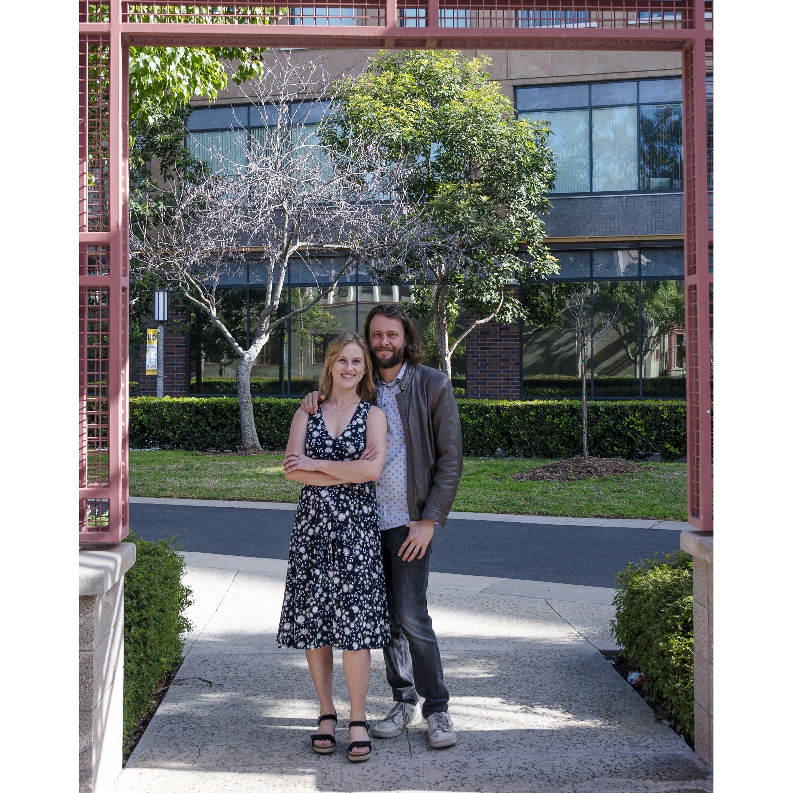 We call this one our "Announcing the opening of a new research institute" engagement photo
