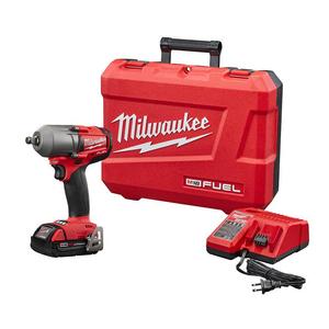 M18 FUEL 18-Volt Lithium-Ion Mid Torque Brushless Cordless 1/2 in. Impact Wrench W/Friction Ring Kit W/(1) 2.0Ah Battery