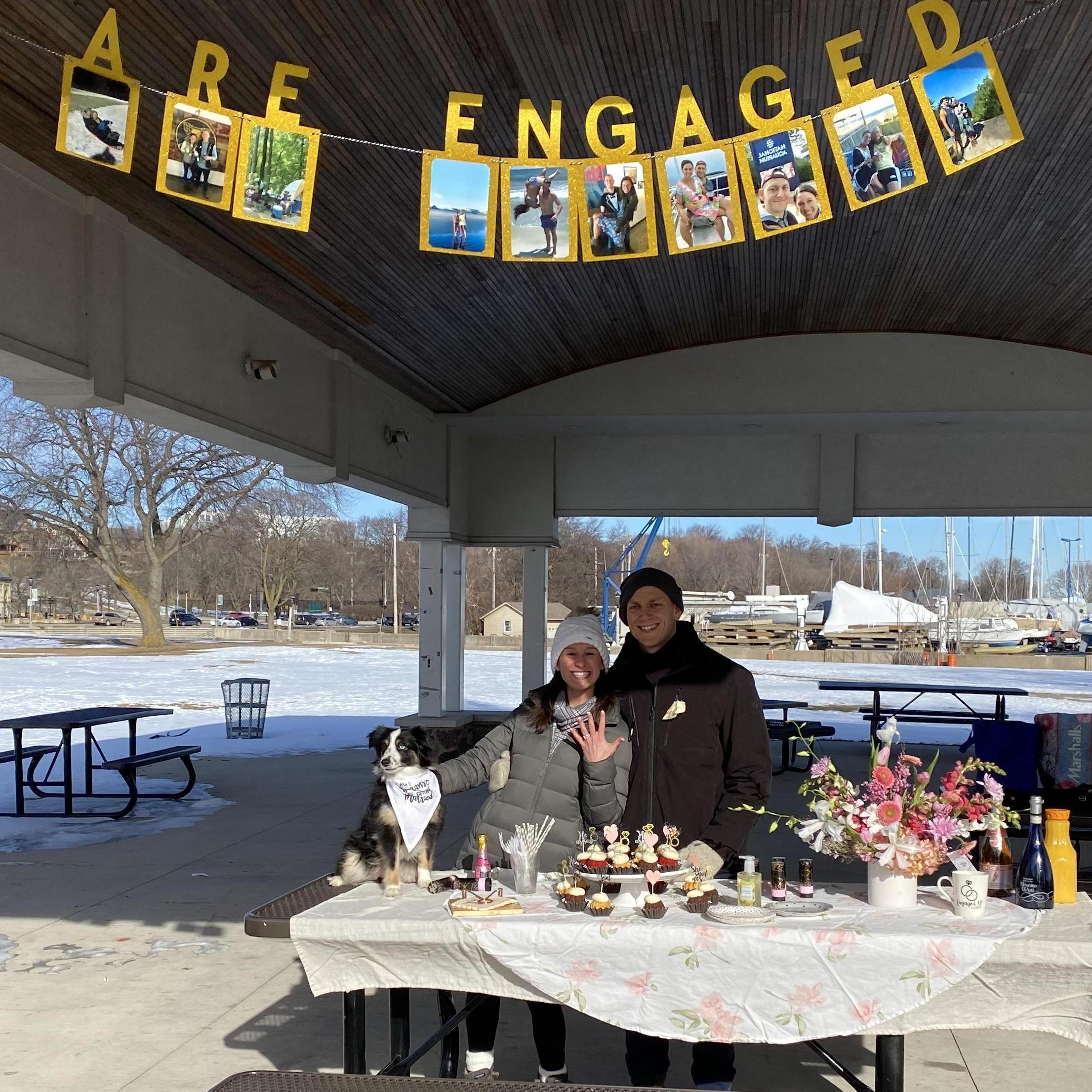 Celebrating our engagement!