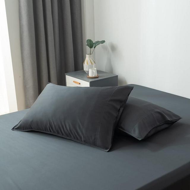 Bella Coterie | Luxury King Pillowcase Set | Organically Grown Viscose Made from Bamboo | Ultra Soft | Cooling | 2 Pcs [Charcoal Grey]