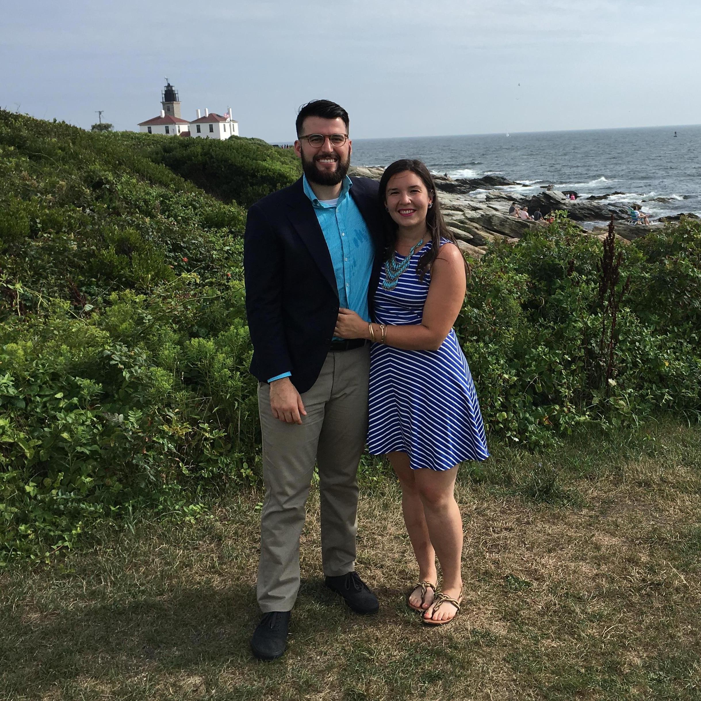 Looking fancy at a friend's wedding in August 2018!