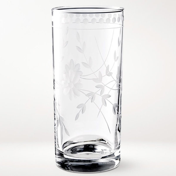 Vintage Etched Highball Glasses