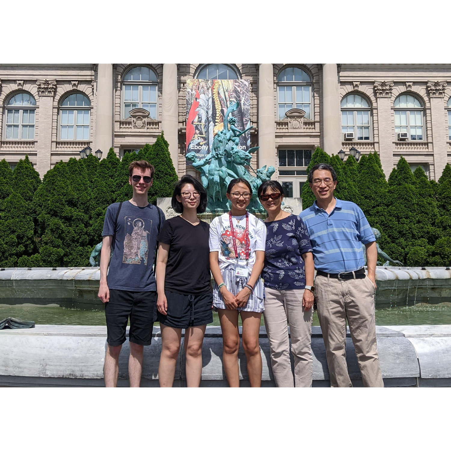 With Karen's immediate family at the New York Botanical Gardens, where Isabel exploited her internship to take us on a highly professional exclusive tour. (photo cred: Tanner Van de Veer)