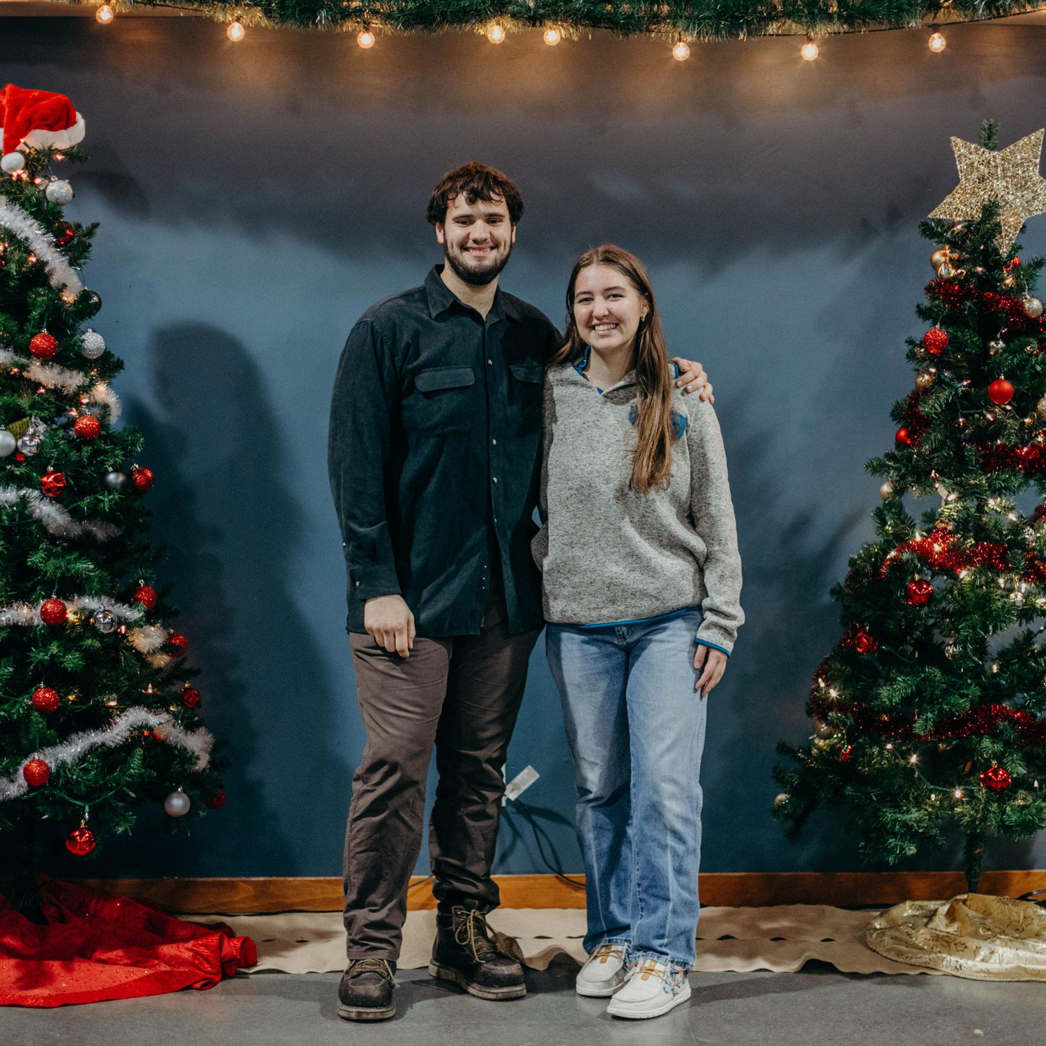 This was at the Word Of Life Christmas Party! We were not official yet, but had just started getting to know each other intentionally!