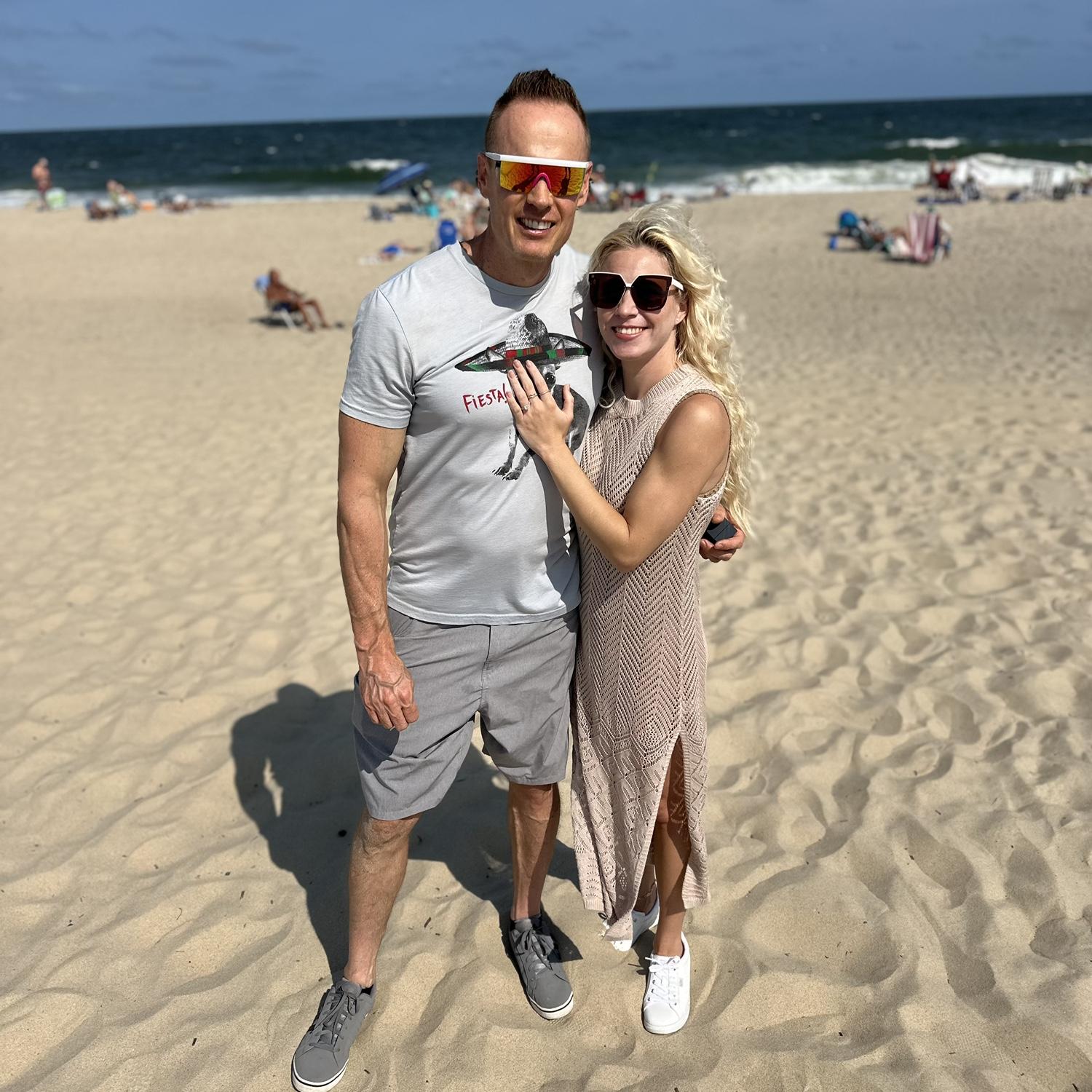 This is the day we got engaged at the Rehoboth Beach!