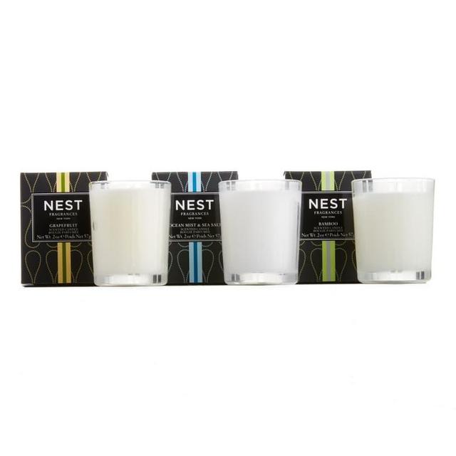 Grapefruit, Ocean Mist & Sea Salt and Bamboo Votive Candle Trio