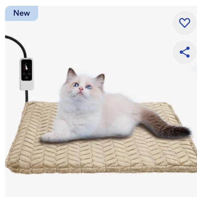 Heeyoo Dog & Cat Heating Pad with Removable Cover