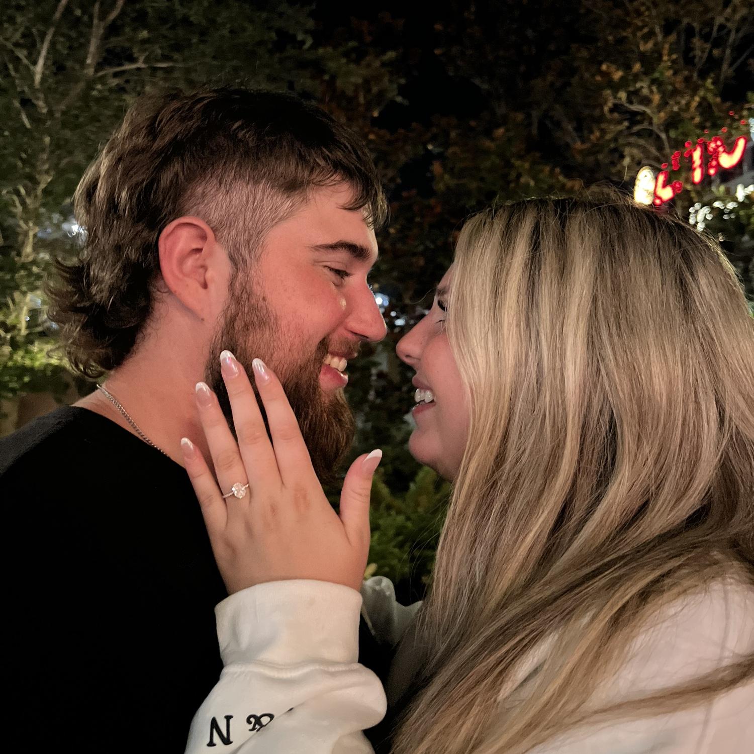 Announcement photo sharing we are engaged