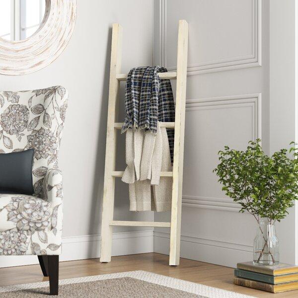 Chalk Dust White Barnwood Decor Collection Vintage Blanket Ladder