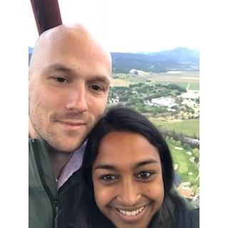 Hot air balloon ride! Probably will never do this again... but it was pretty while we were up there!