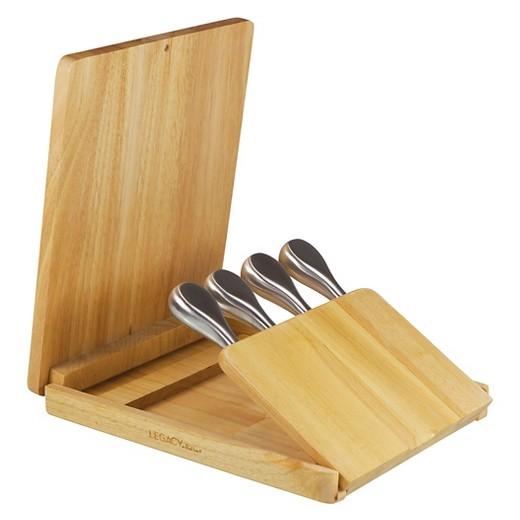 Legacy Asiago Folding Cutting Board and Cheese Tools Set