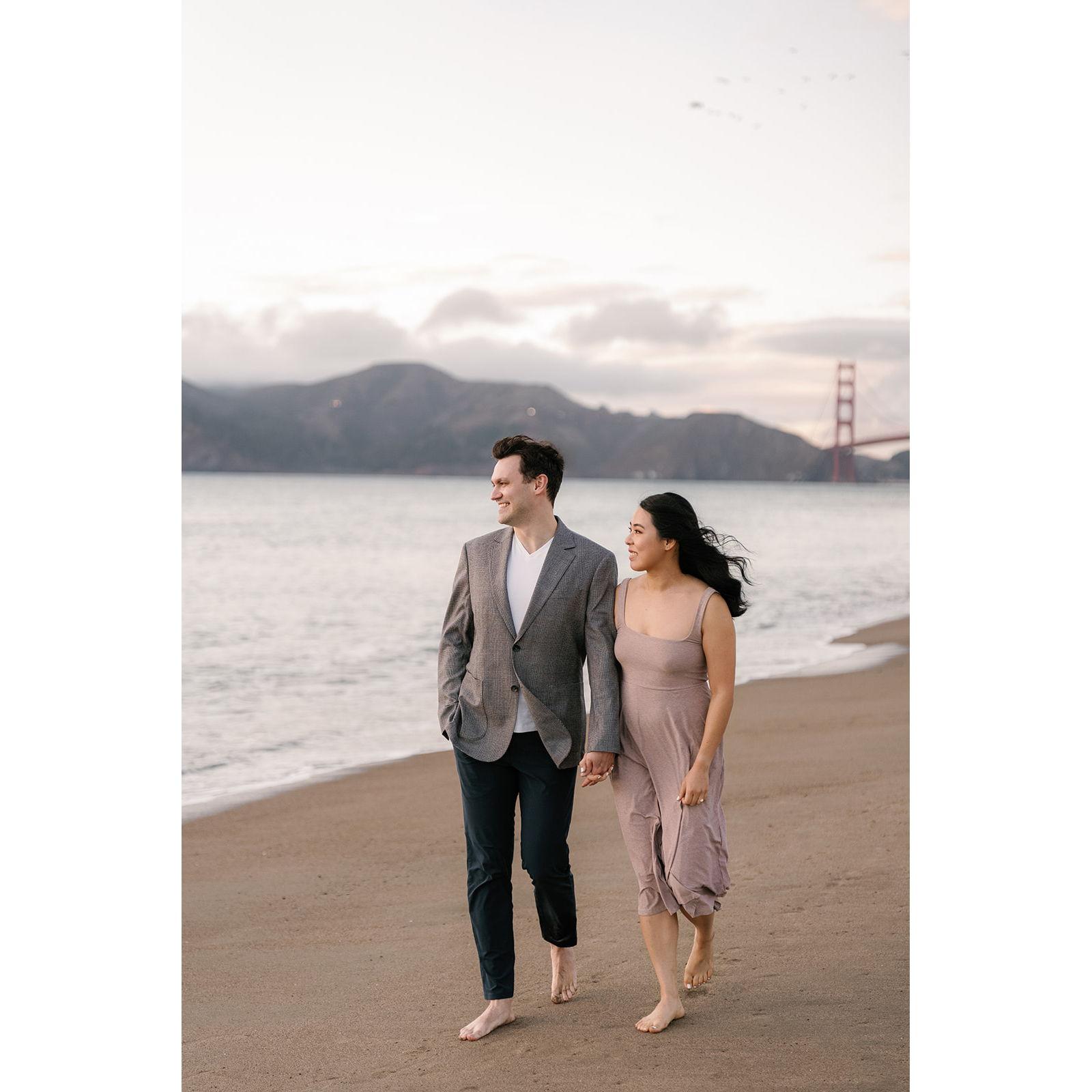 At Baker Beach. Photo by Zha Zha Photography.