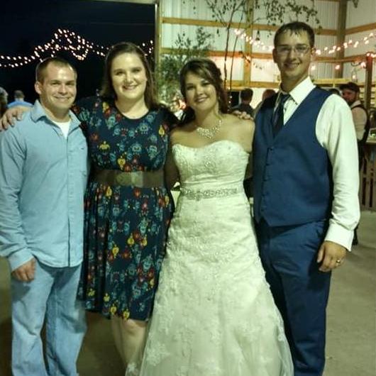 Enjoying the night at Julianna's Wedding August 2018