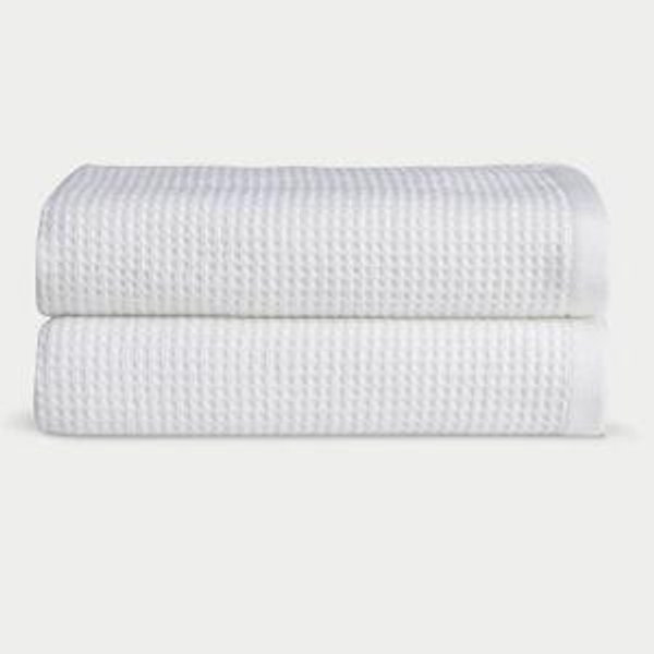 Cozy Earth White Waffle Hand Towels