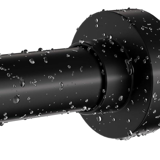 Emlaoe Black Shower Curtain Rod 34-66 Inches(2.8-5.5ft) Never Rust Adjustable Shower Rod Spring Tension Non Slip No Drilling Shower Rods for Bathroom Garland Window