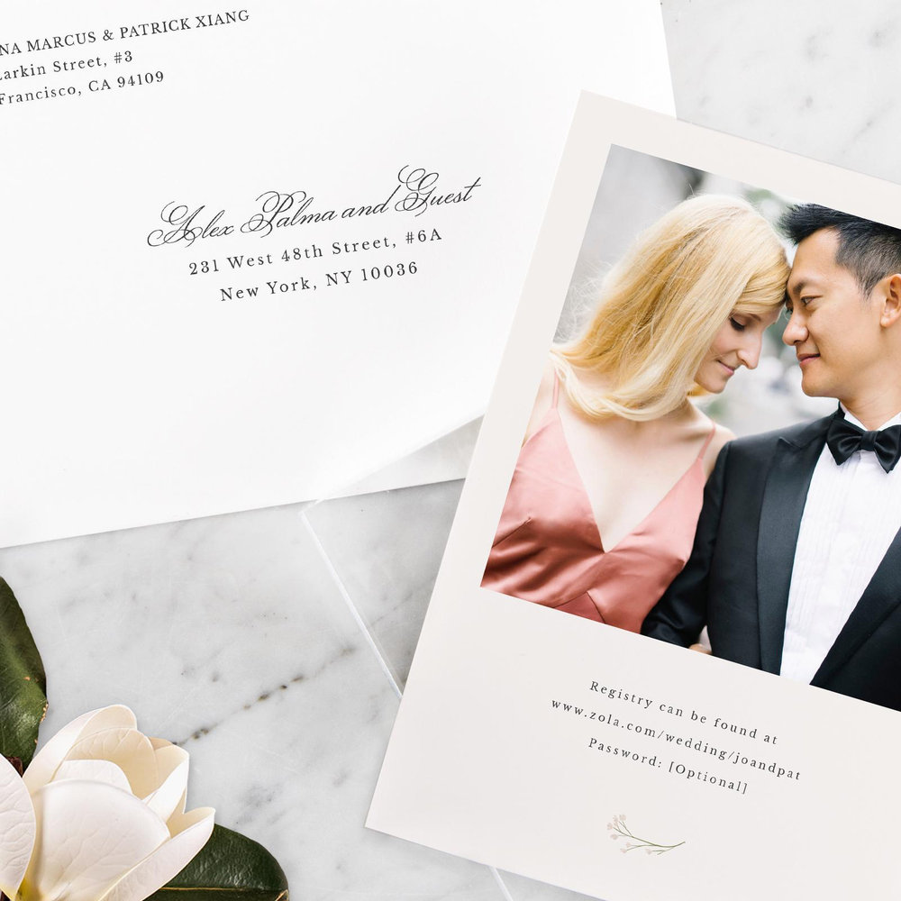 Laurelwood Type | Light Oatmeal | Zola Wedding & Bridal Shower Invitations