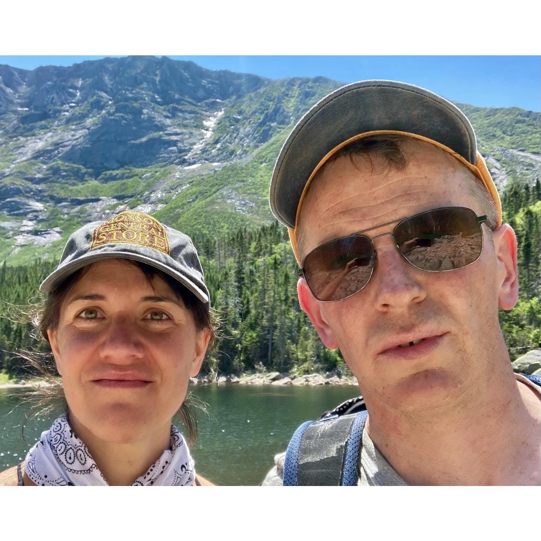 we hiked katahdin! stopped to capture the moment at chimney pond