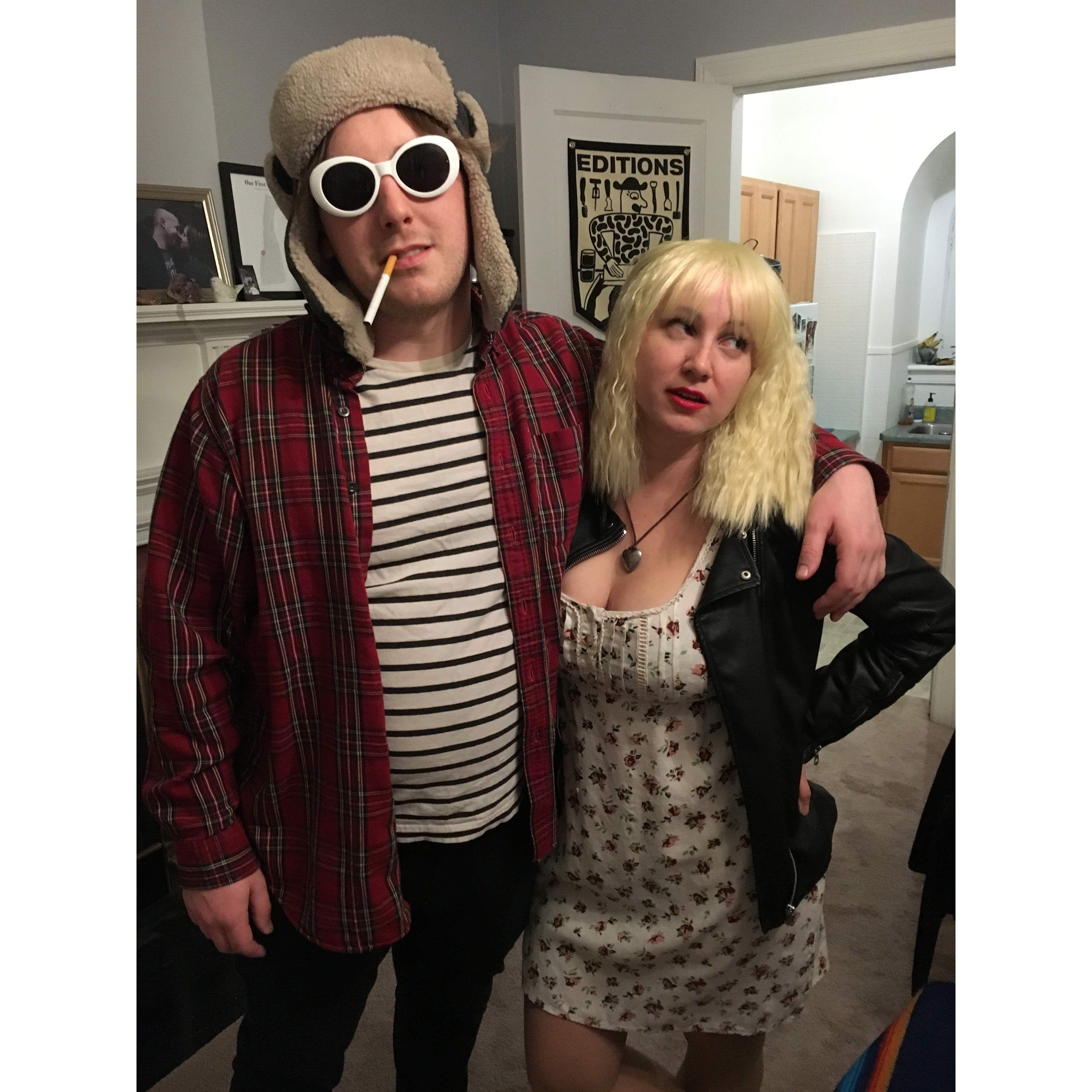 Halloween 2019 - Kurt & Courtney! So grunge.