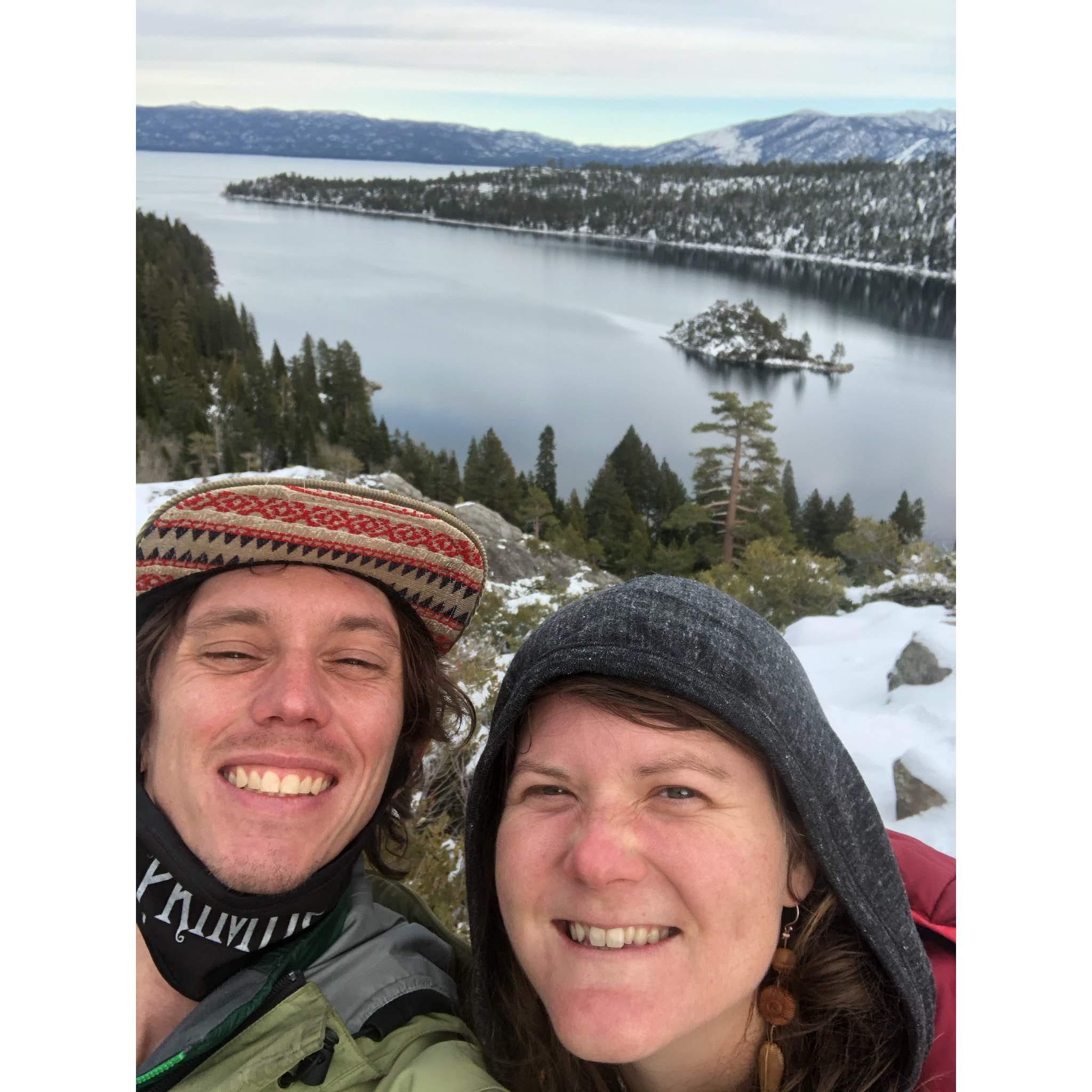 My 31st birthday Dylan drove me around the entire Lake. Emerald Bay '20