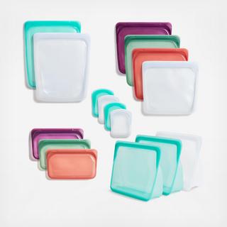 Reusable Silicone Bags - 16-Piece Set