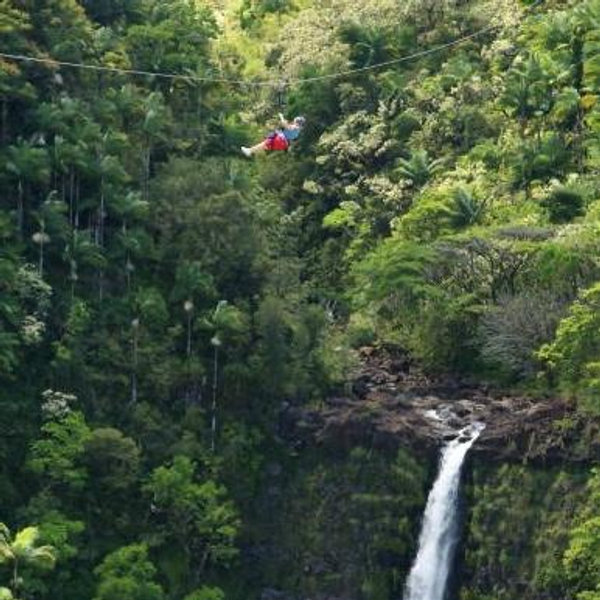 Ziplining on Big Island