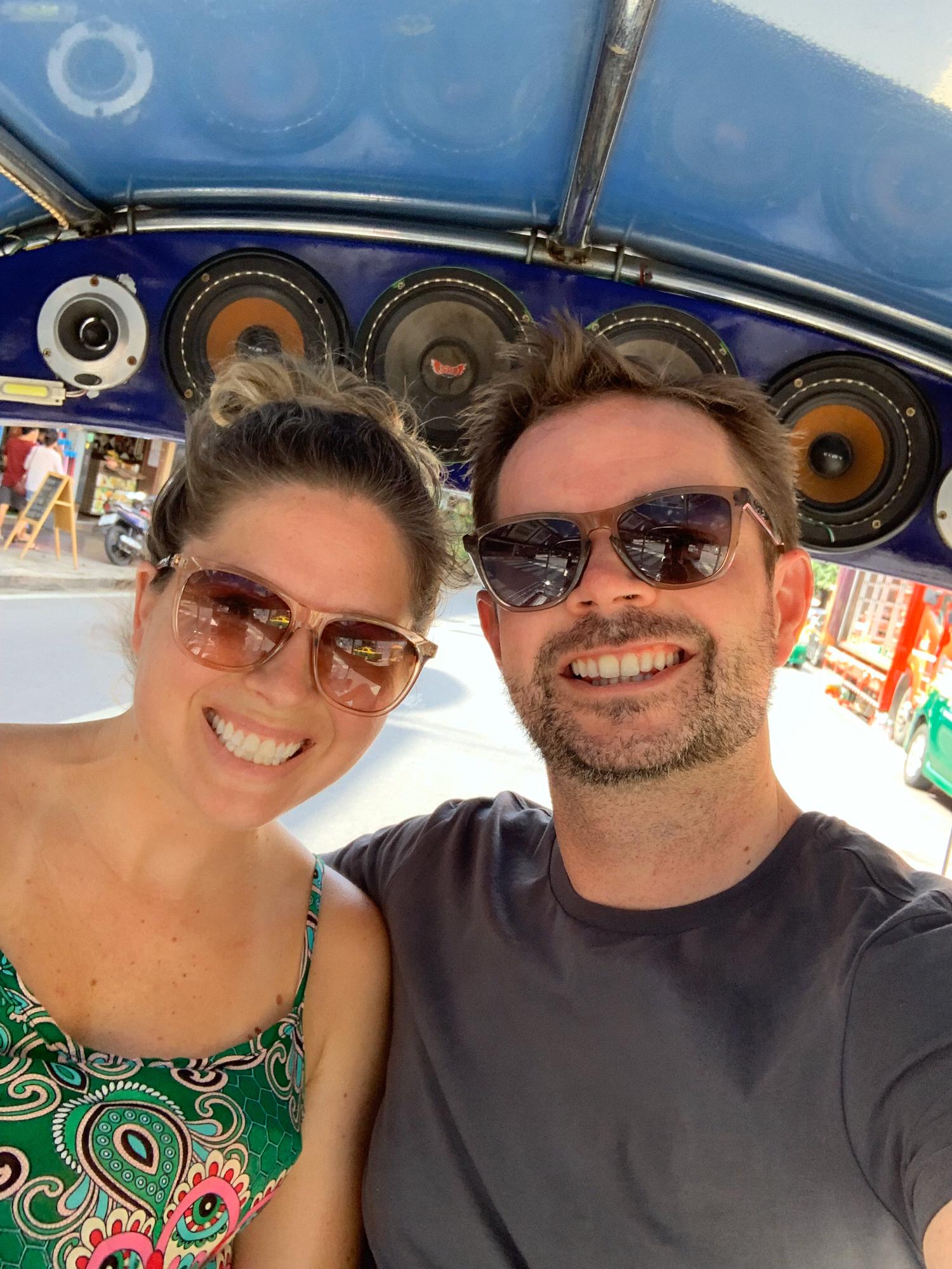 Tuk tuk ride in Thailand