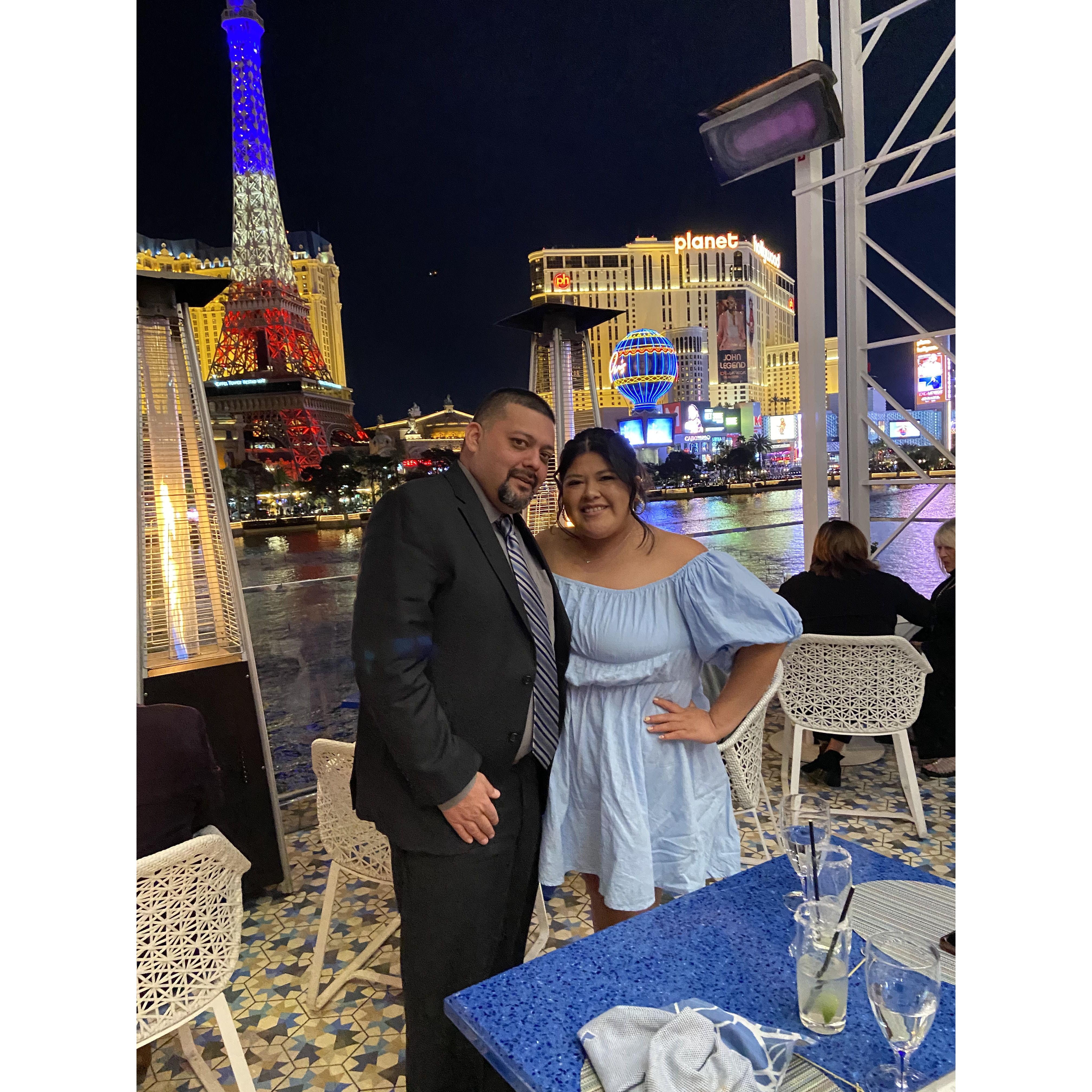 Our last anniversary before getting engaged (February '22)