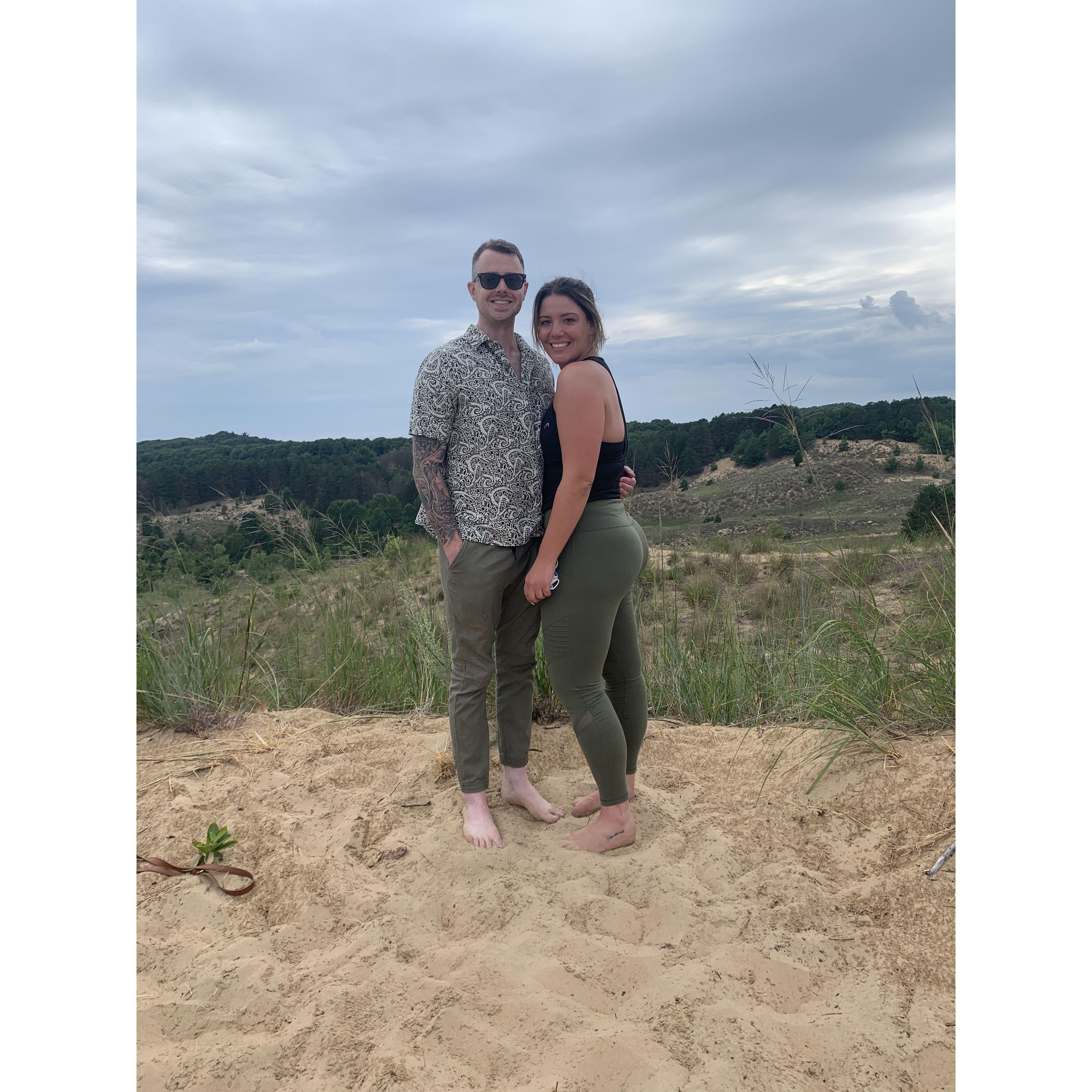 2020: The first time Caroline invited Packey for a weekend away in Saugatuck!