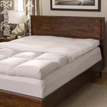 National Sleep Products Super Snooze 5-inch 230 Thread Count Baffled Featherbed Set - White