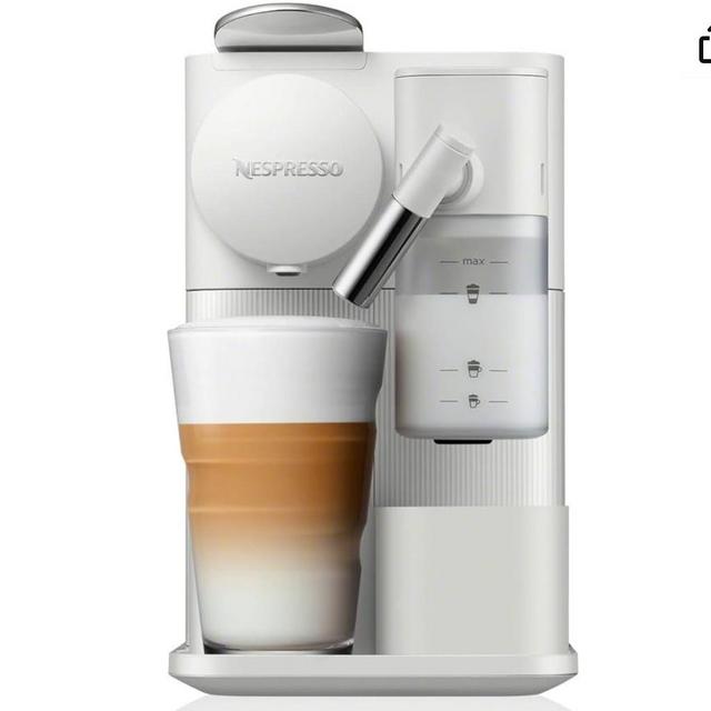 Nespresso Lattissima One Original Espresso Machine with Milk Frother by De'Longhi, Silky White
