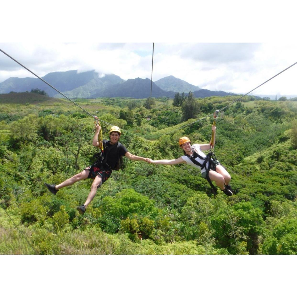 Ziplining in Hawaii :)