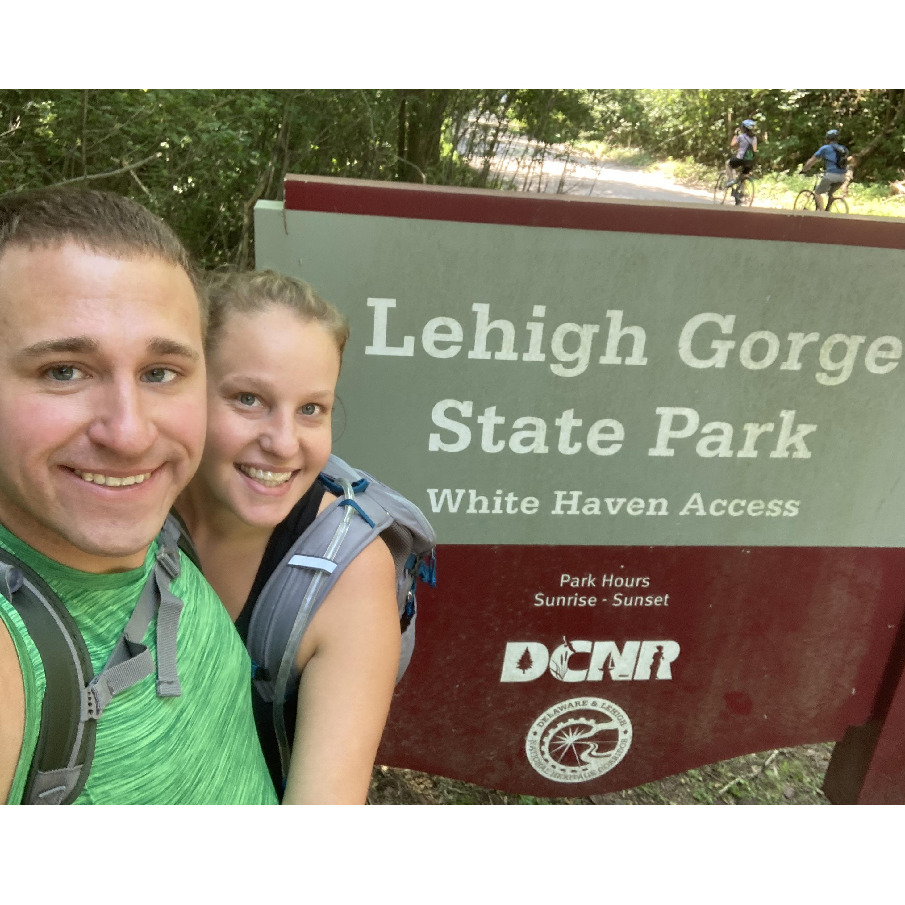 Biking the D&L Trail from White Haven to Jim Thorpe (July 2021)