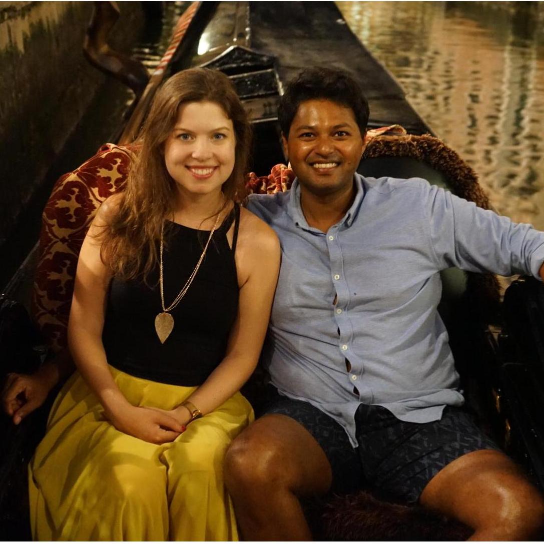 Gondola ride in Venice. July 2019
