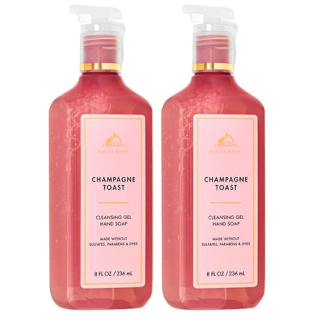 Bath and Body Works Cleansing Gel Hand Soap 8 Ounce 2-Pack (Champagne Toast)