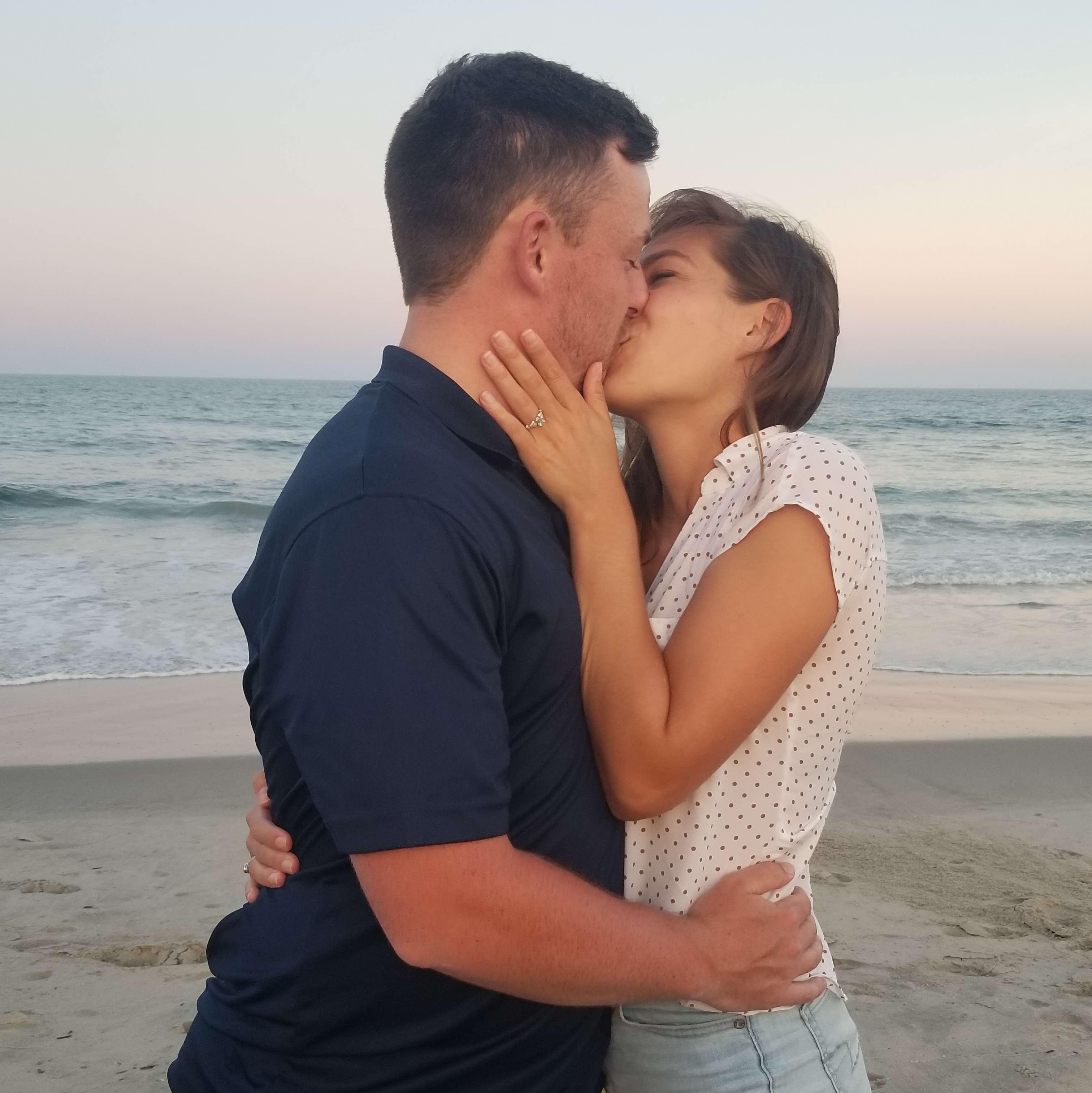 Engagement Kiss