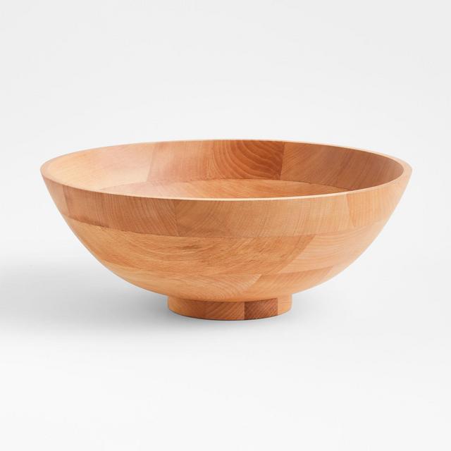 Anders 15" Natural Wood Serving Bowl
