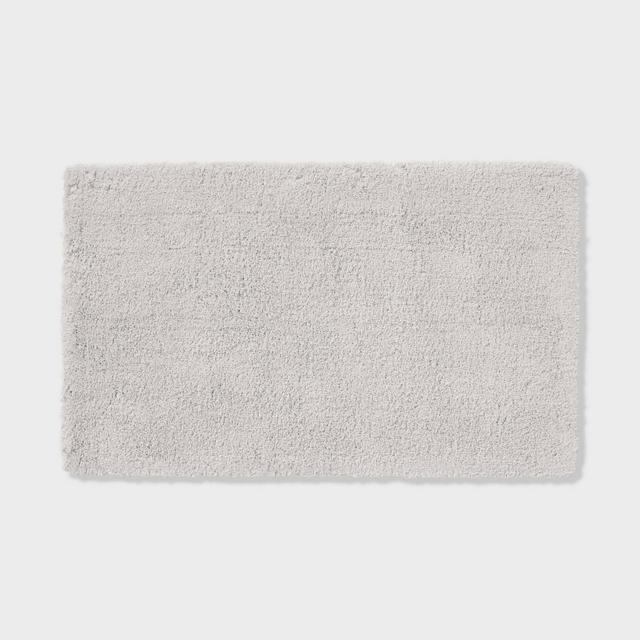 24"x40" Spa Plush Bath Rug Light Gray - Threshold™