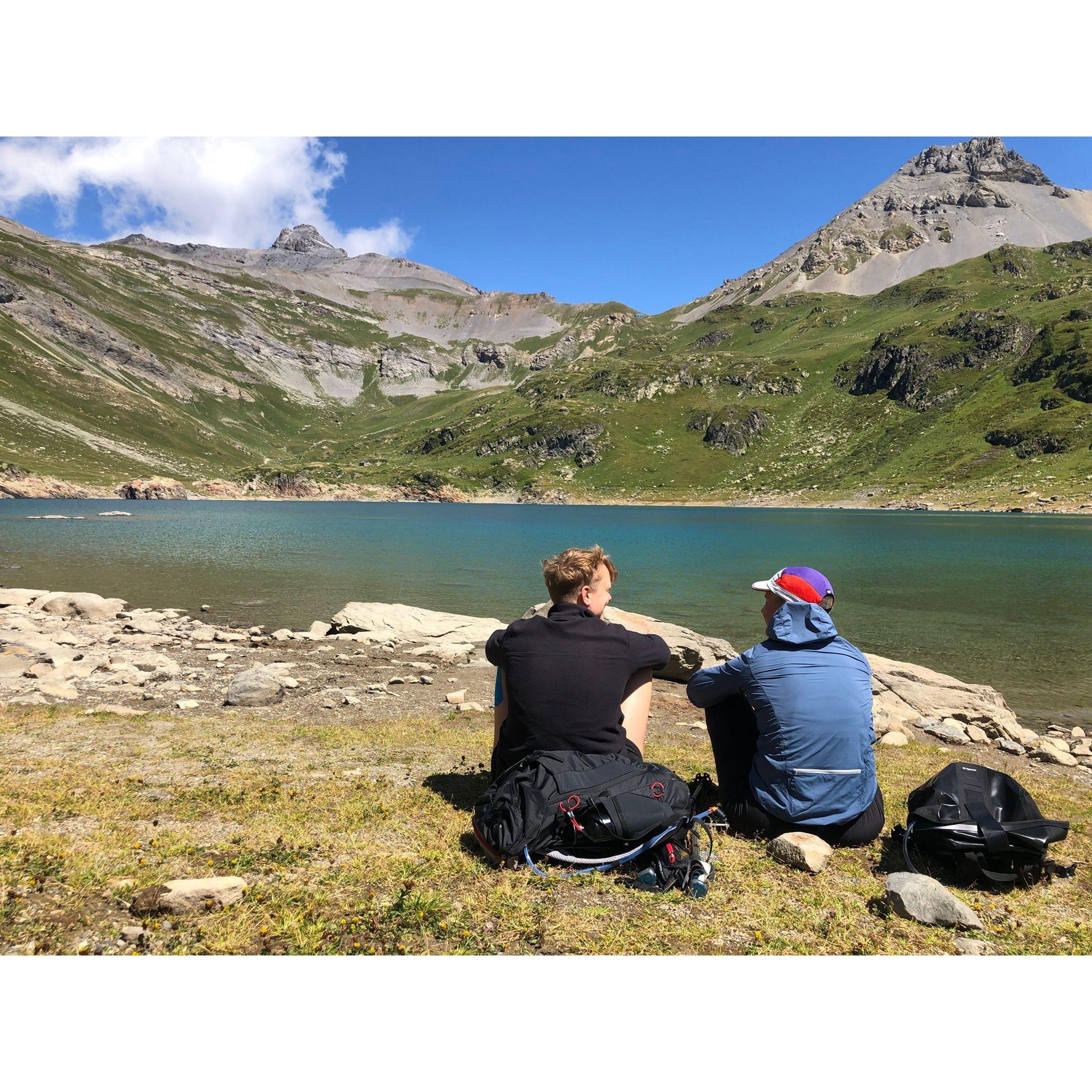 Snack time in the Alps