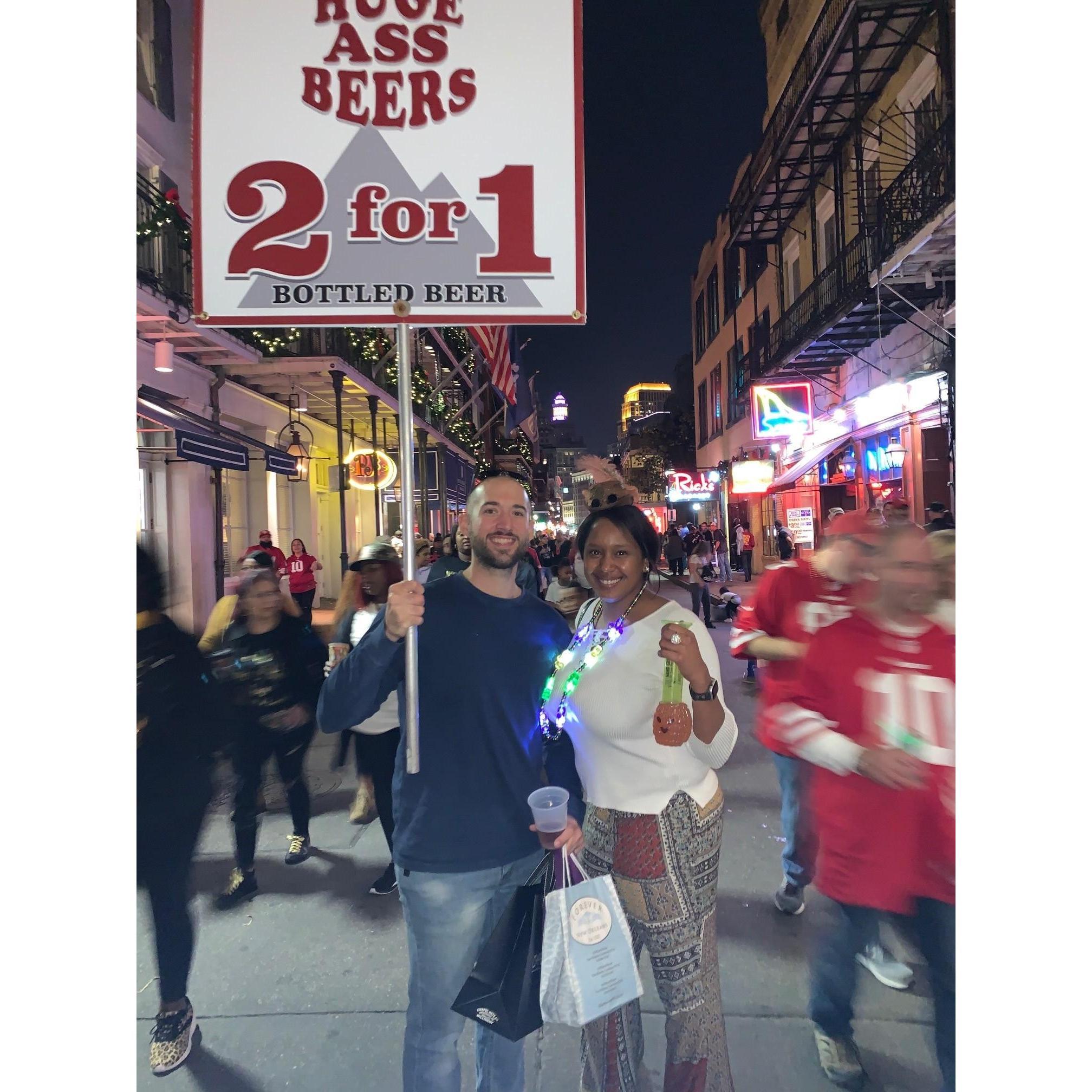 Our first trip to NOLA for our first anniversary in 2019! We had a BLAST! We're making it an annual anniversary trip, for sure!