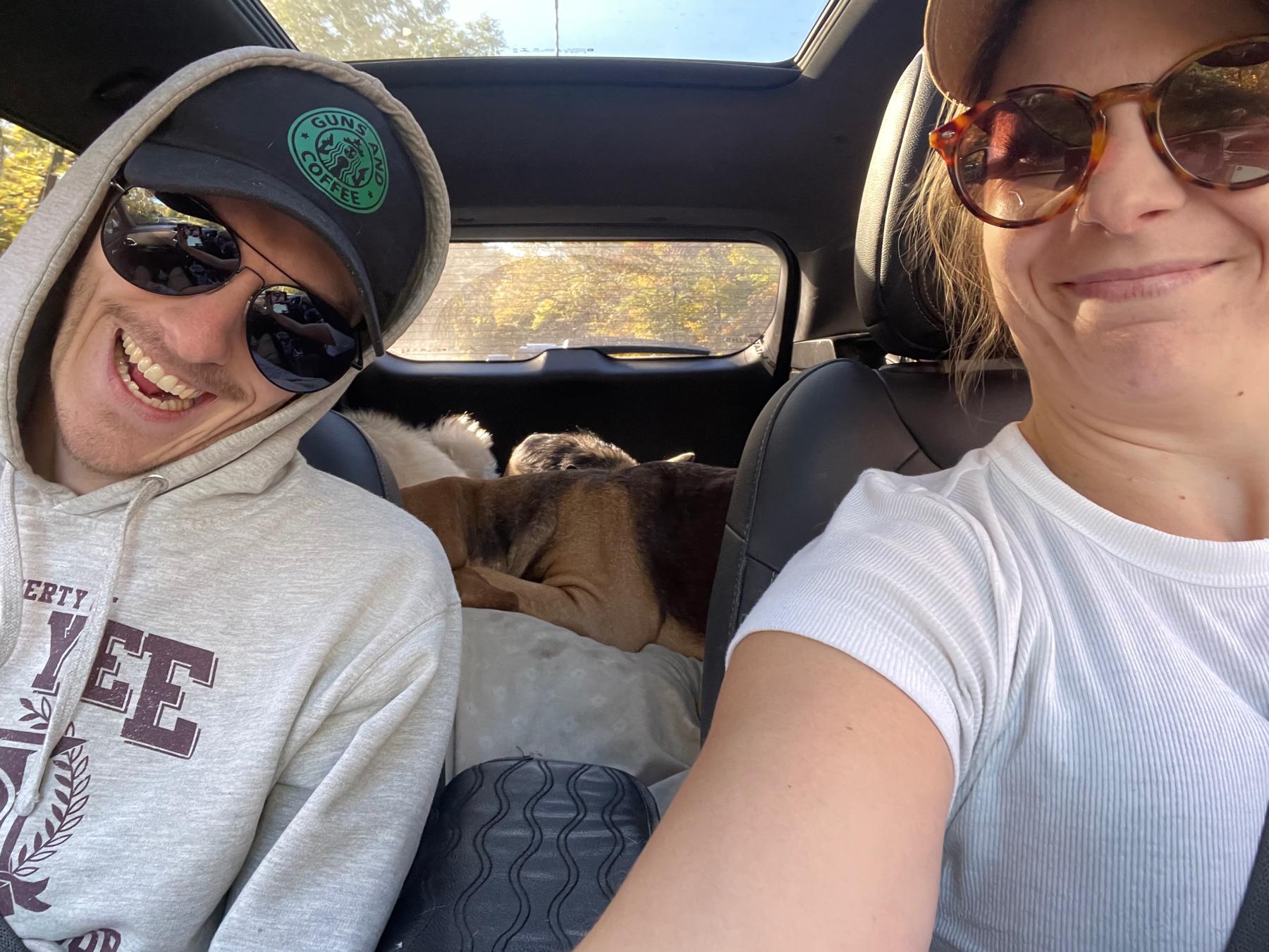 On our way home from a long hike in Shenandoah National Park in Virginia