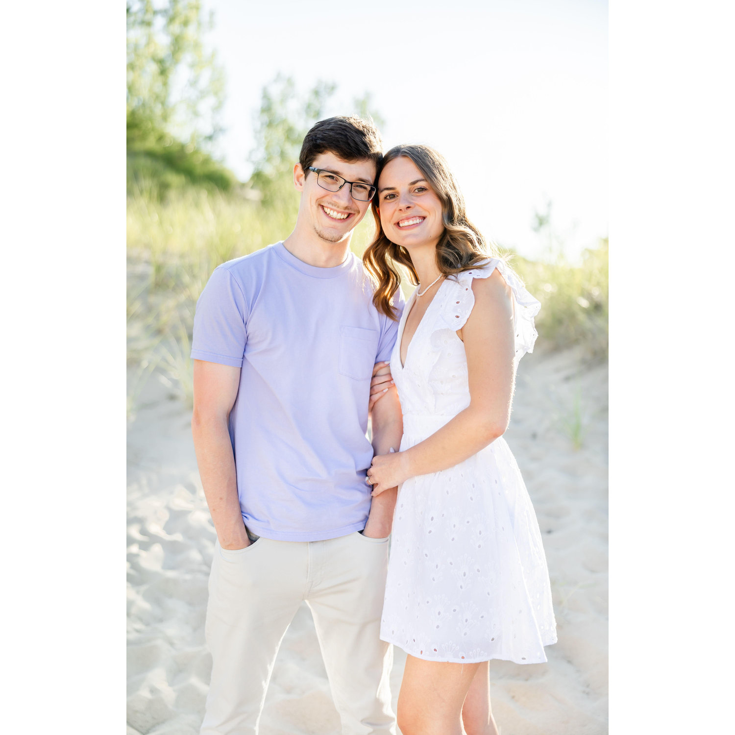 Engagement Photos at Warren Dunes, Michigan