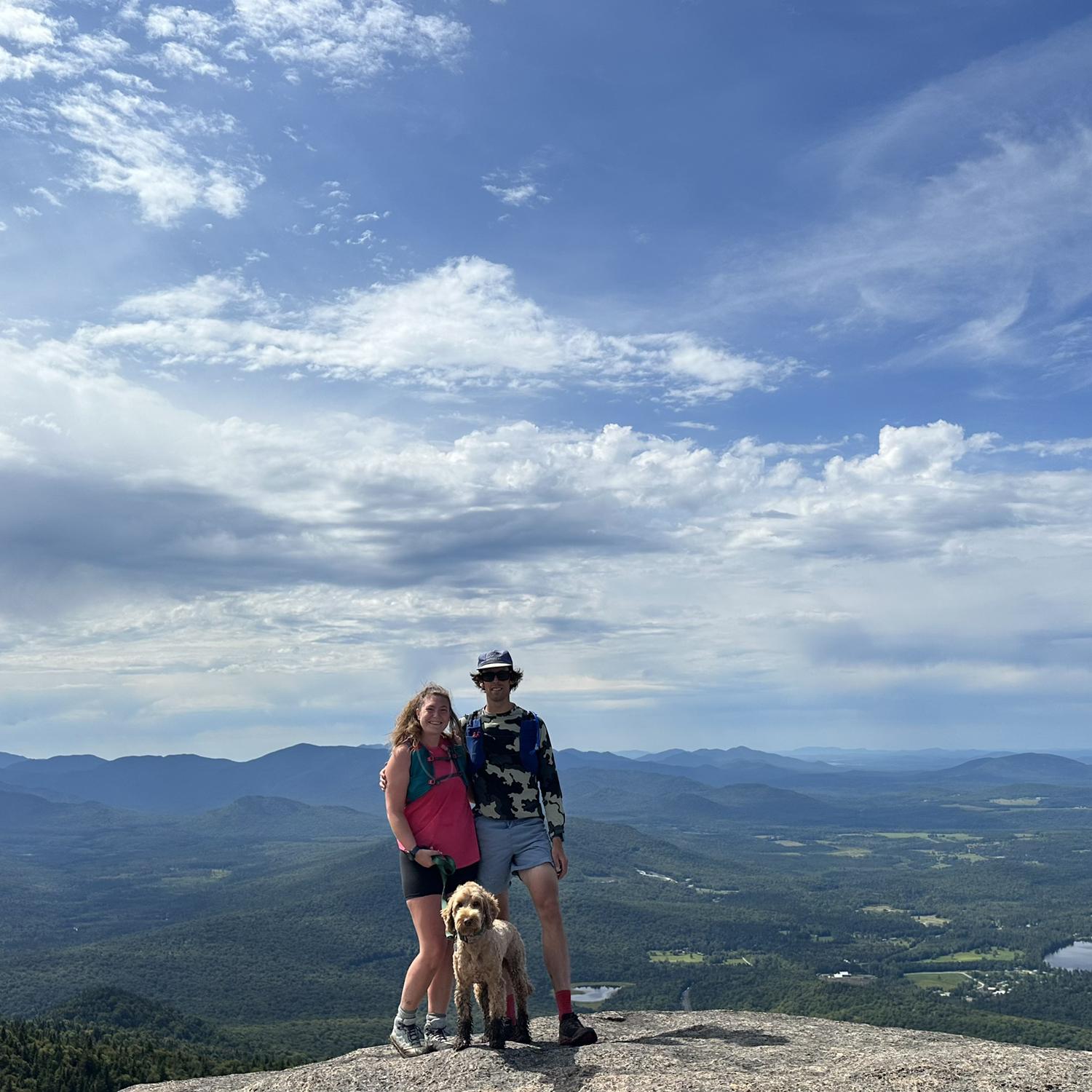 Hiking in the Adirondacks.