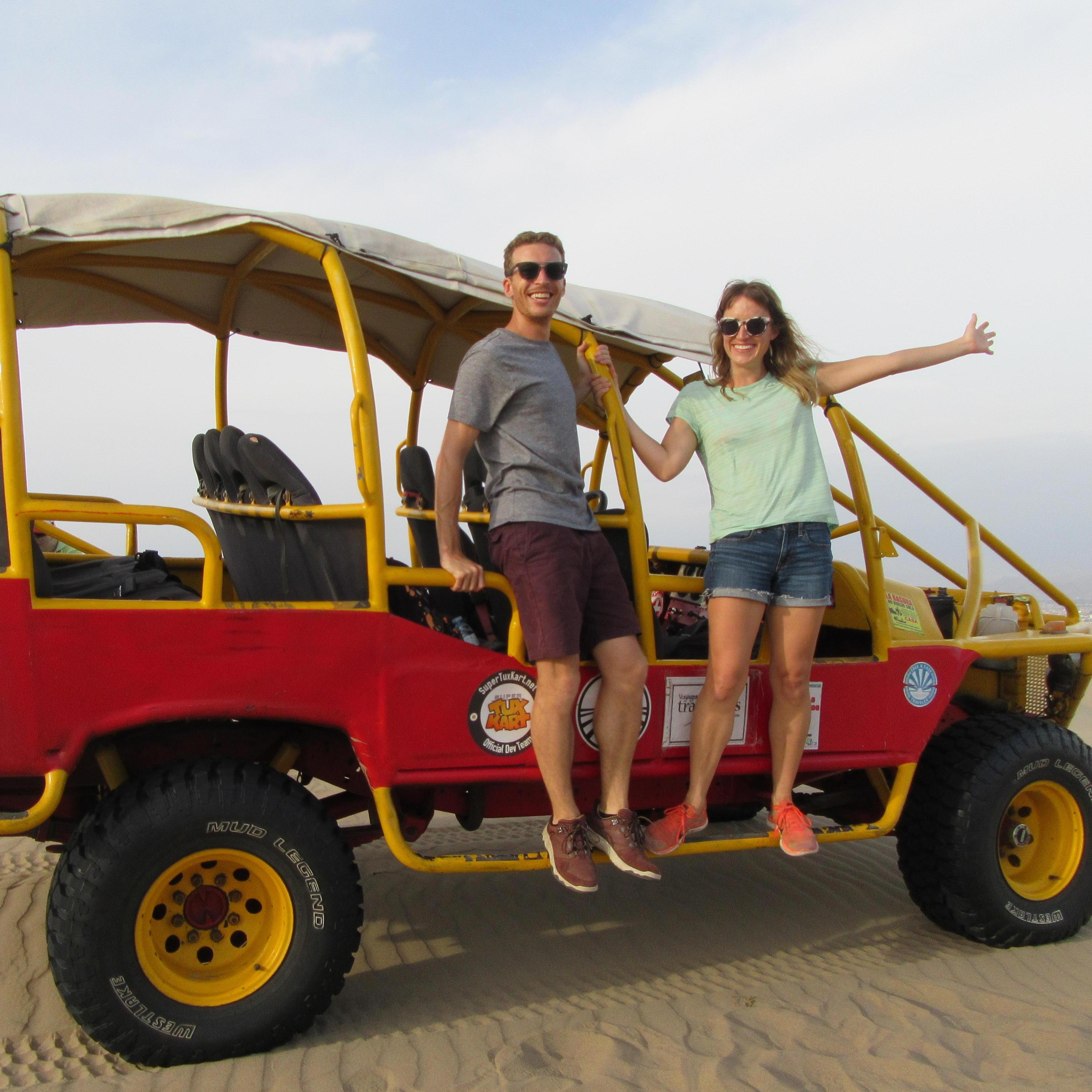 Dune buggying in Huacachina Peru.