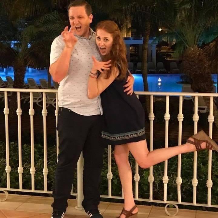 This is Erin's favorite photo from our first international adventure: a 30th birthday trip to Jamaica with 14 of our best friends!
Erin also learned how to spell Jamaica on this trip...