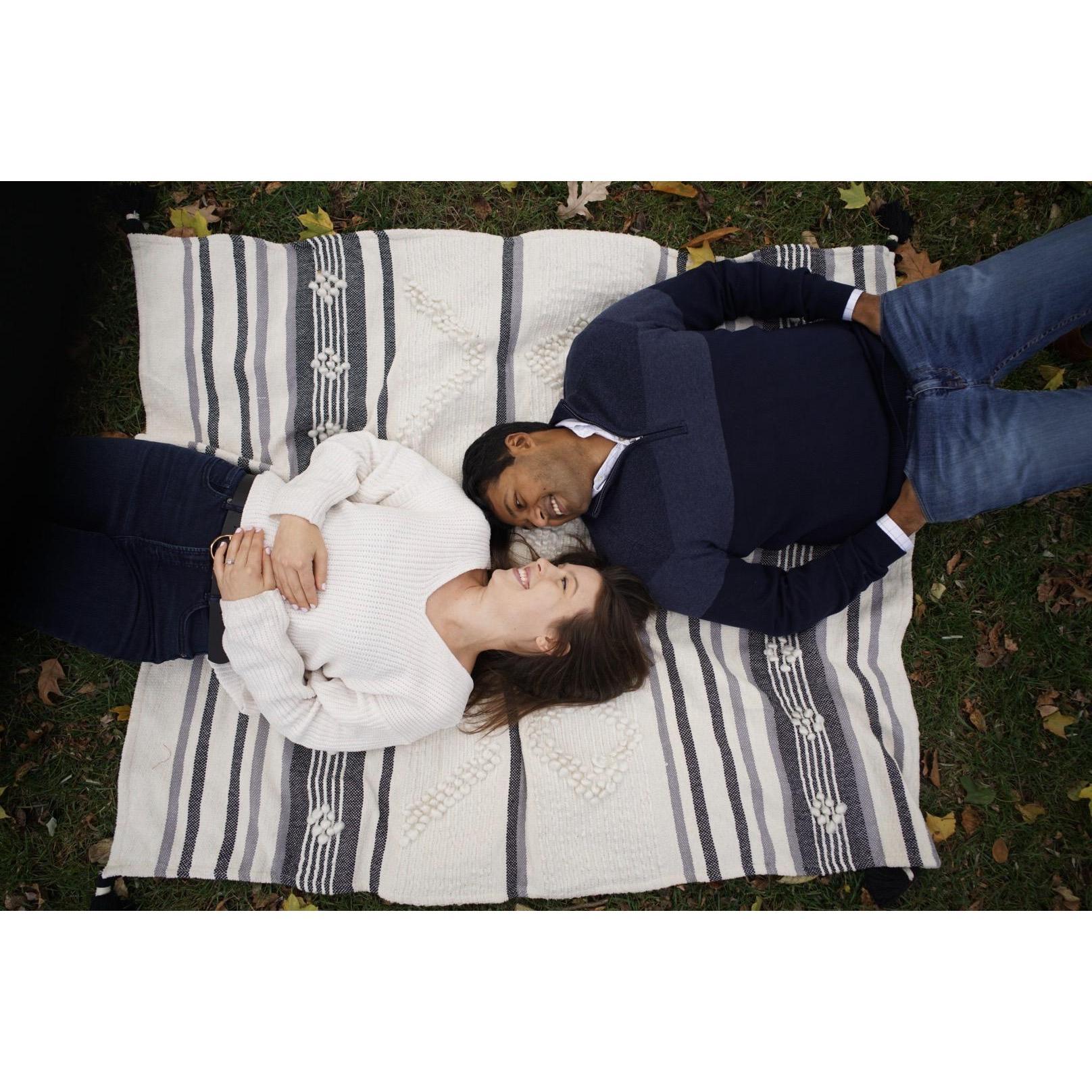 Engagement photo in Central Park, November 2019