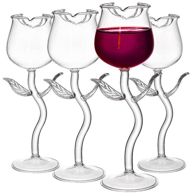 JoyJolt Meadow Butterfly Collection European Crystal Stemmed Champagne  Flutes - Set of 2 