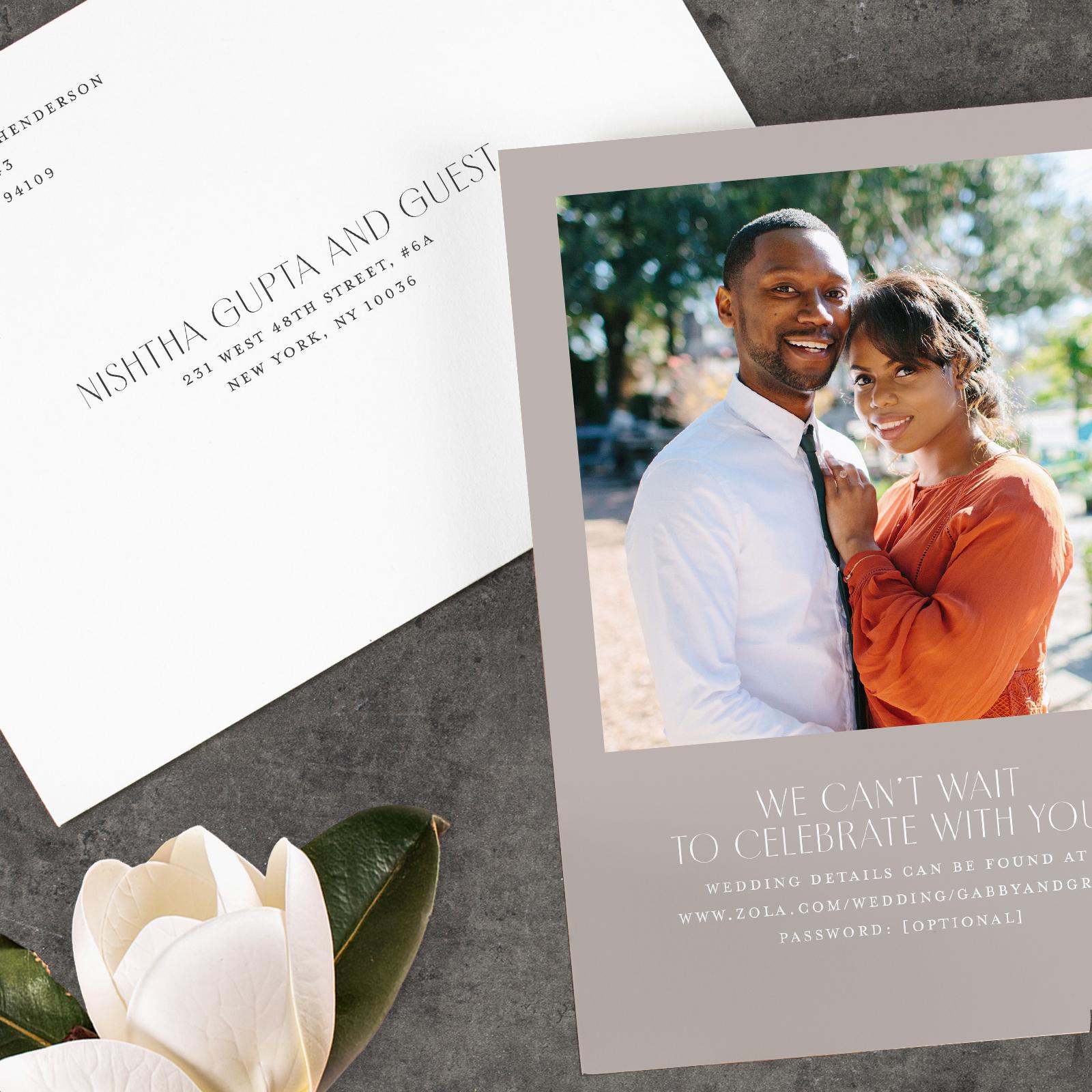 Zola deals wedding invites