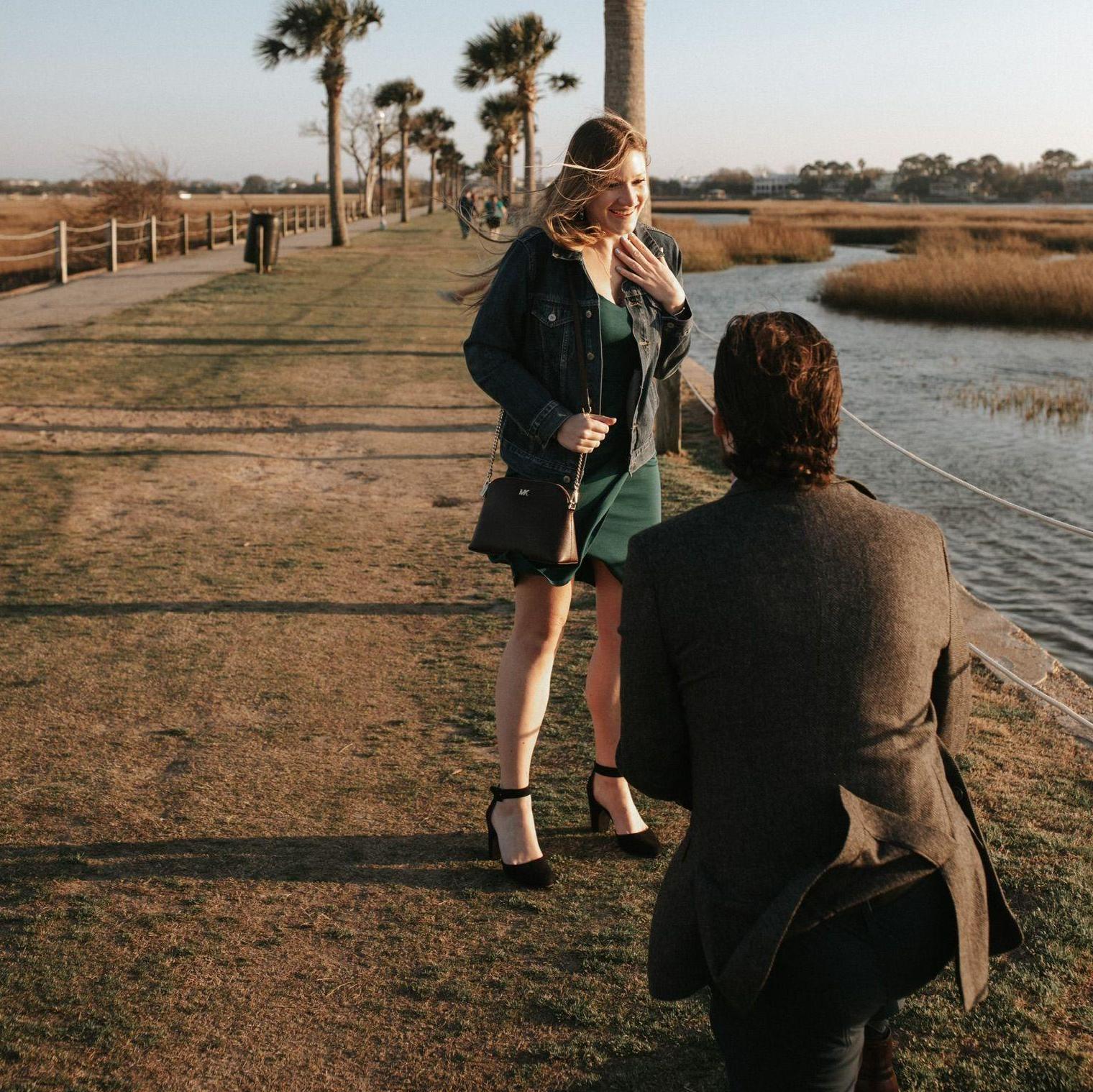 On February 25, 2022, Anthony proposed to Caitlyn at the Pitt Street Bridge in Charleston, SC.
